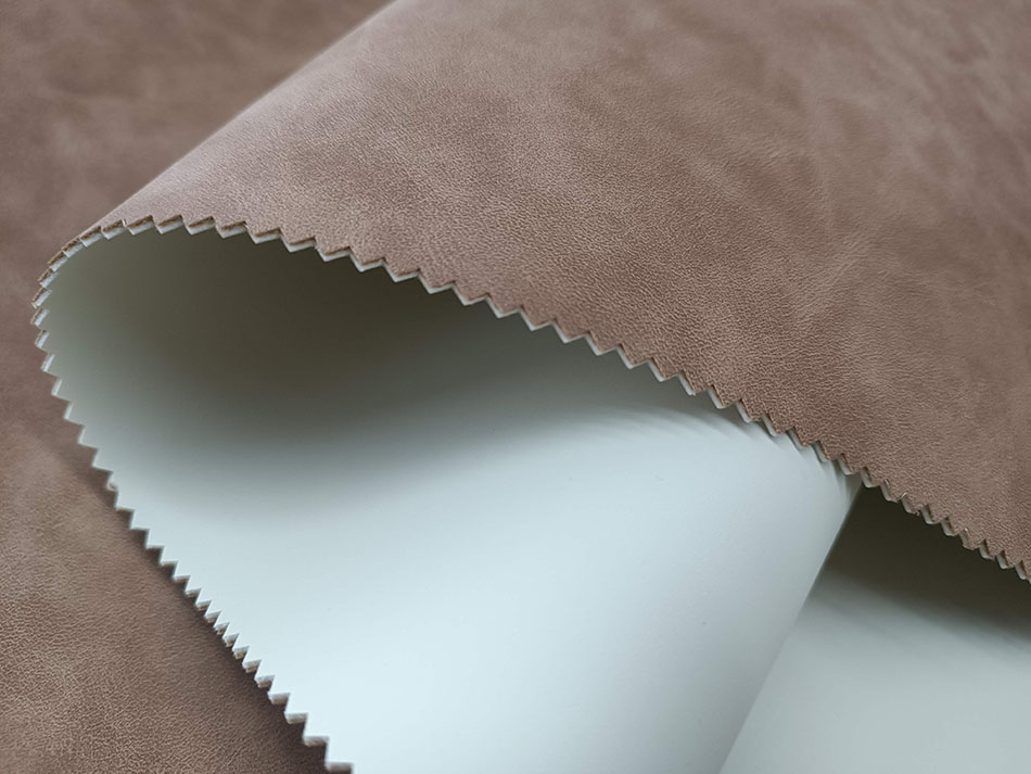 dark brown leather fabric image