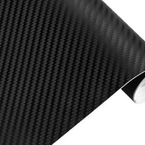 A002E 3D Black Carbon Fiber LEATHER Car Wrap and Decal Motorcycle Auto Styling Accessories Automobile