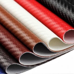 A003E Carbon Fiber Pattern Leather Fabric, Car Interior Decoration Leather Fabric